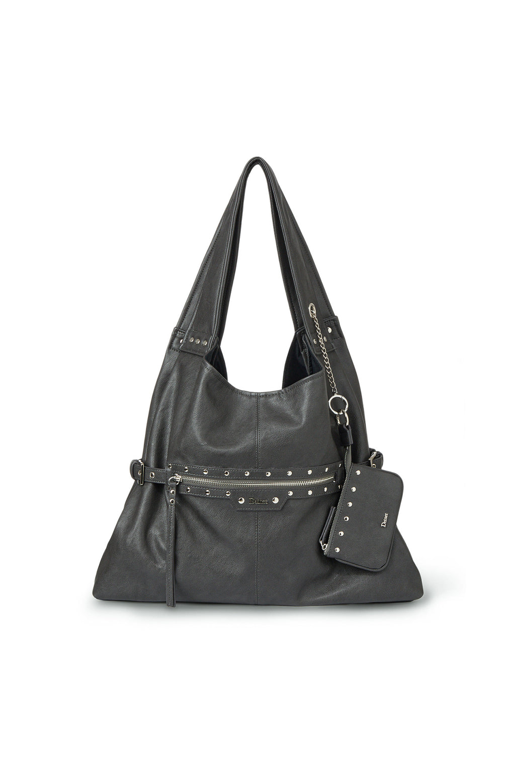 Deinet - Stud Detail Point Pocket Bag (Grey) product image 7 | TRAB K-Fashion Australia