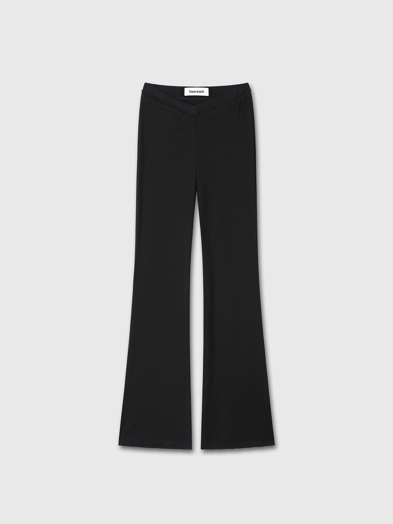 Tonywack - Tencel Ribbed Flared Pants (Black) product image 9 | TRAB K-Fashion Australia