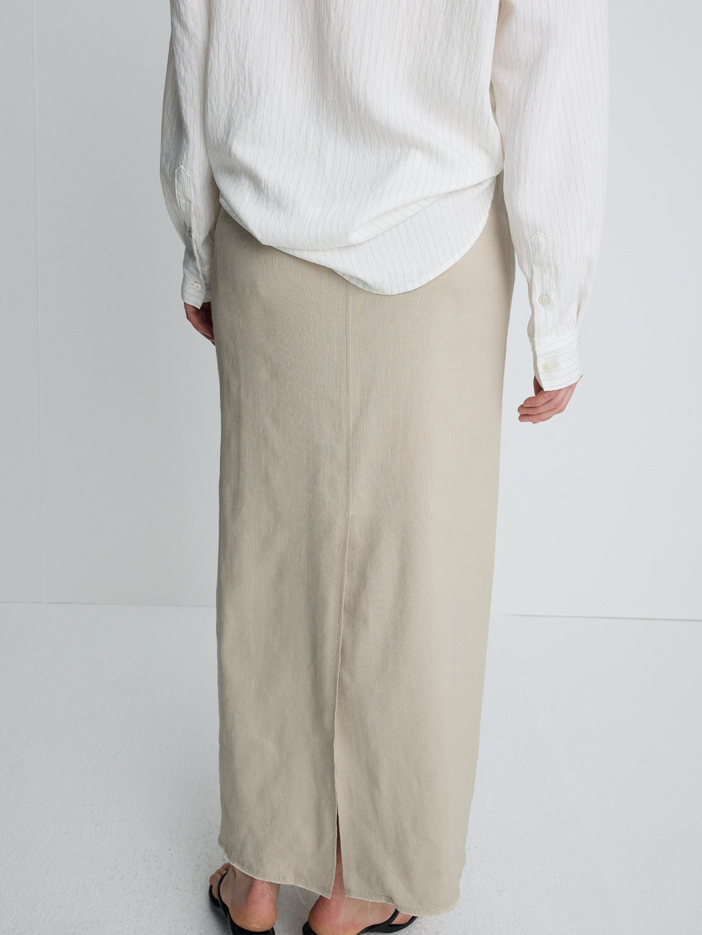 Tonywack - Linen Relaxed Maxi Skirt (Sand) product image 8 | TRAB K-Fashion Australia