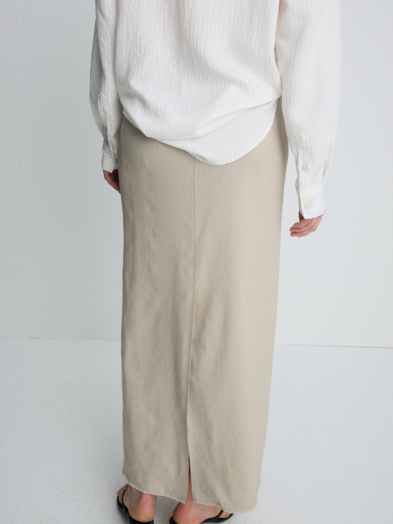 Tonywack - Linen Relaxed Maxi Skirt (Sand) product image 8 | TRAB K-Fashion Australia