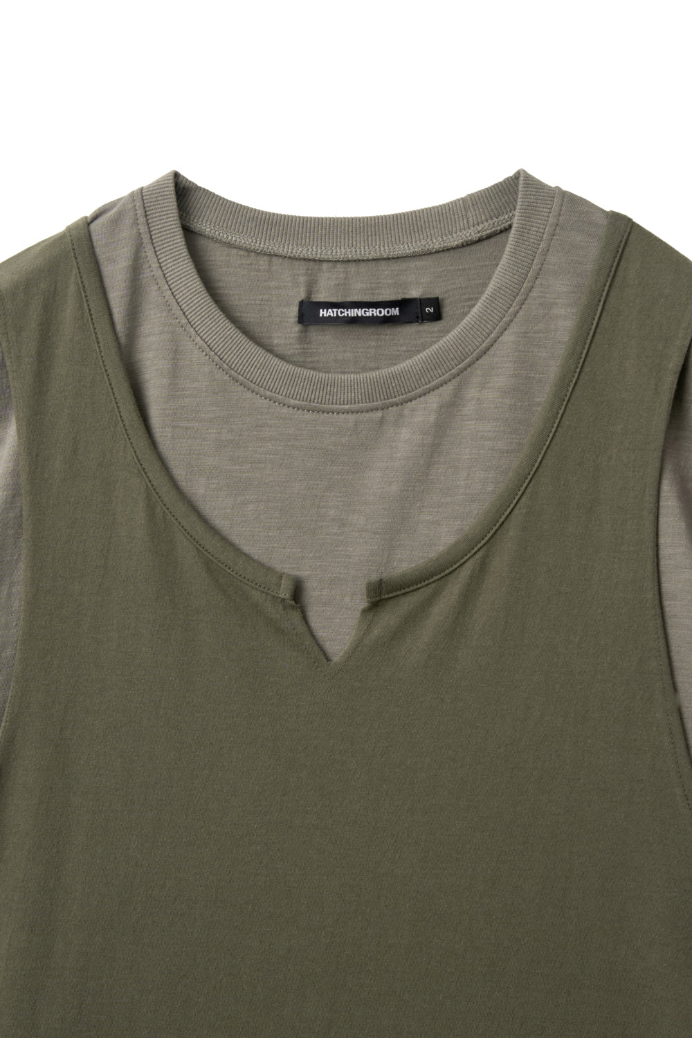 Hatchingroom - Triple Layered Tee (Olive) product image 3 | TRAB K-Fashion Australia