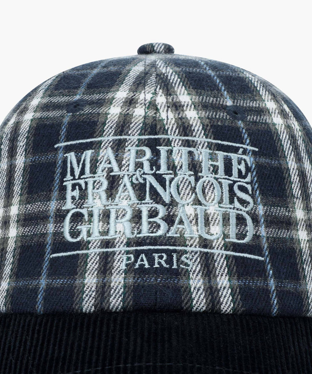 Marithe & Francois Girbaud - Classic Logo Two Tone Check Cap (Navy) product image 3 | TRAB K-Fashion Australia