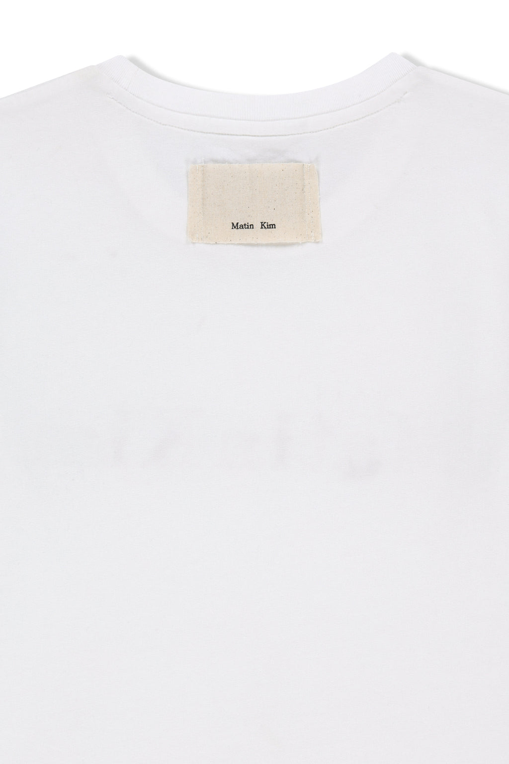 Matin Kim - Applique Logo Slim Top (White) product image 5 | TRAB K-Fashion Australia