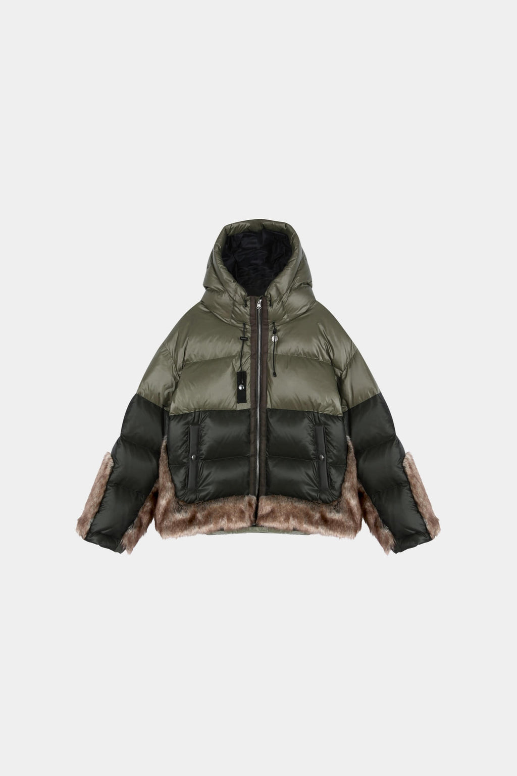Andersson Bell - Copenhagen Down Fur Jacket (Khaki) product image 10 | TRAB K-Fashion Australia