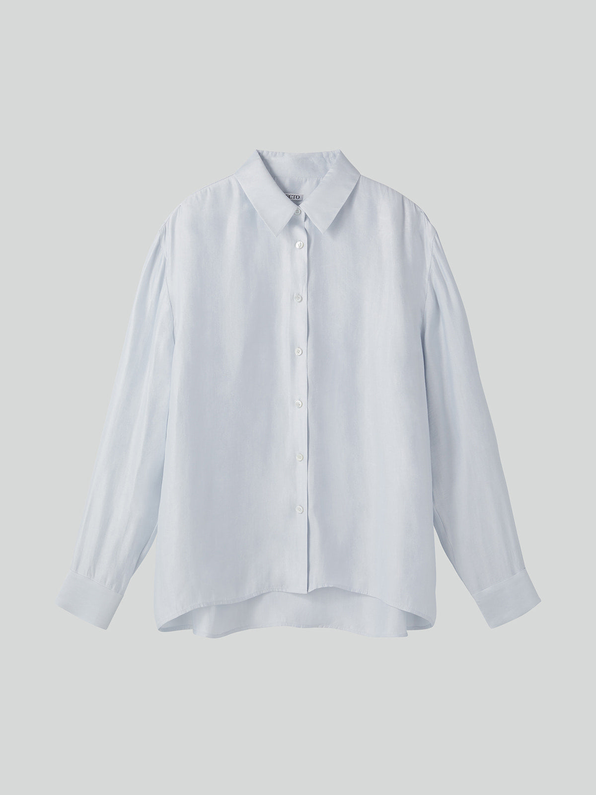 Recto - Oversized Sheer Shirt (White Grey) product image 5 | TRAB K-Fashion Australia