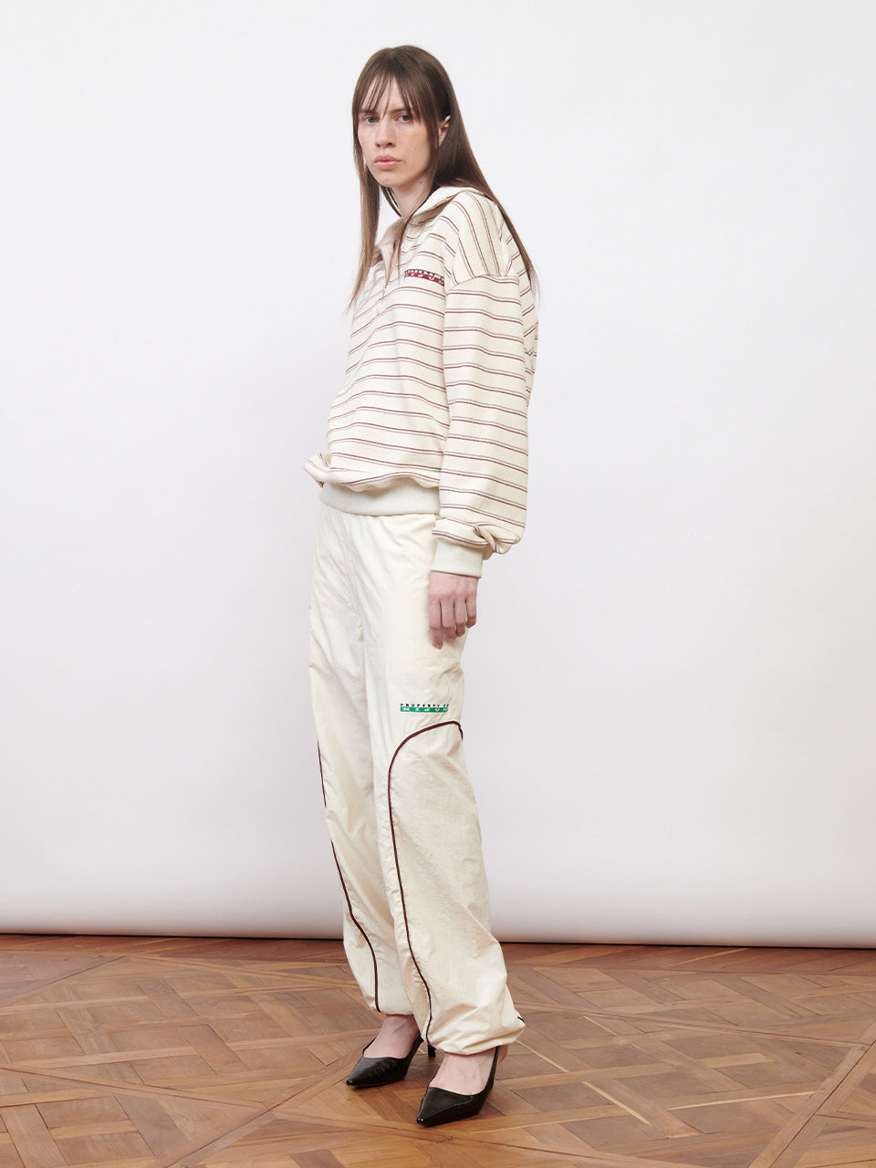 Kijun - Logo Woven Jogger Pants (Ivory) product image 5 | TRAB K-Fashion Australia