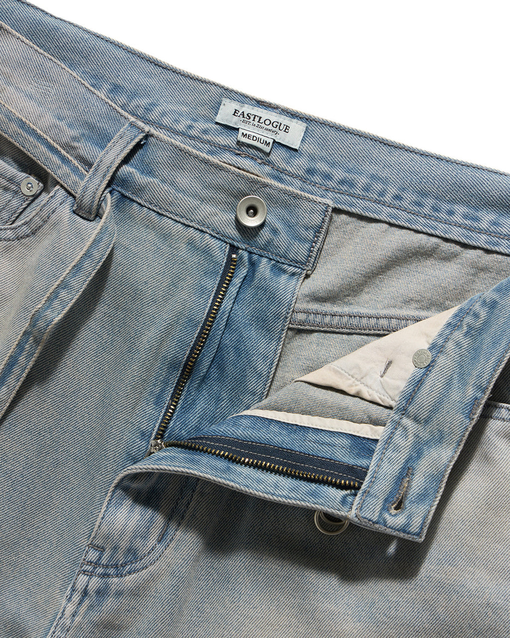 Eastlogue - Curved Outlaw Shorts (Light Indigo) product image 7 | TRAB K-Fashion Australia