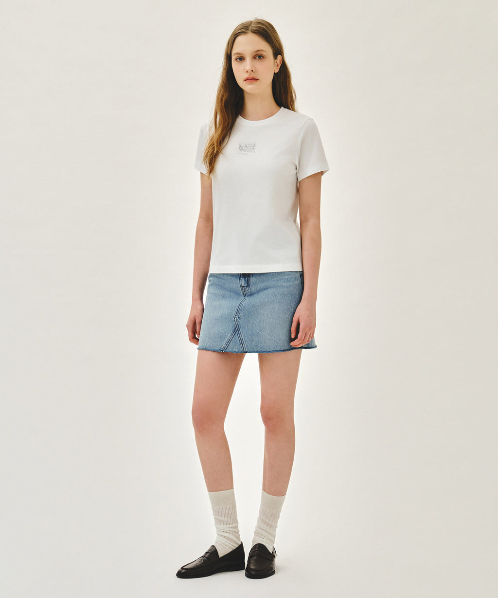 Marithe & Francois Girbaud - Small Classic Logo Tee (White) product image 5 | TRAB K-Fashion Australia