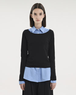 Brownyard - Scoopneck Long Sleeve (Black) product image 1 | TRAB K-Fashion Australia