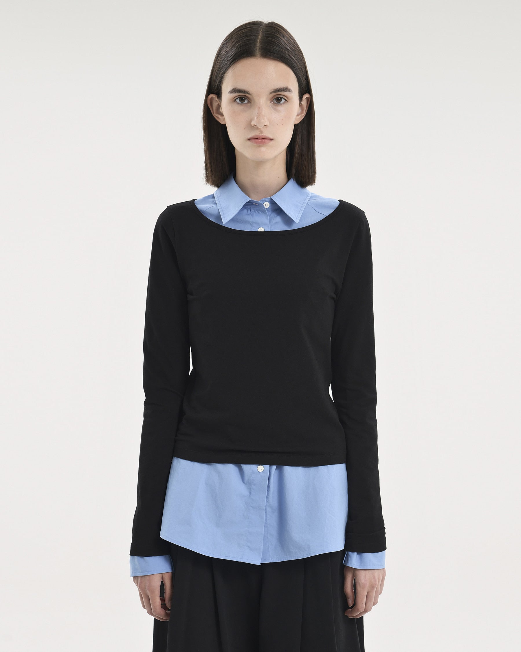 Brownyard - Scoopneck Long Sleeve (Black) product image 1 | TRAB K-Fashion Australia