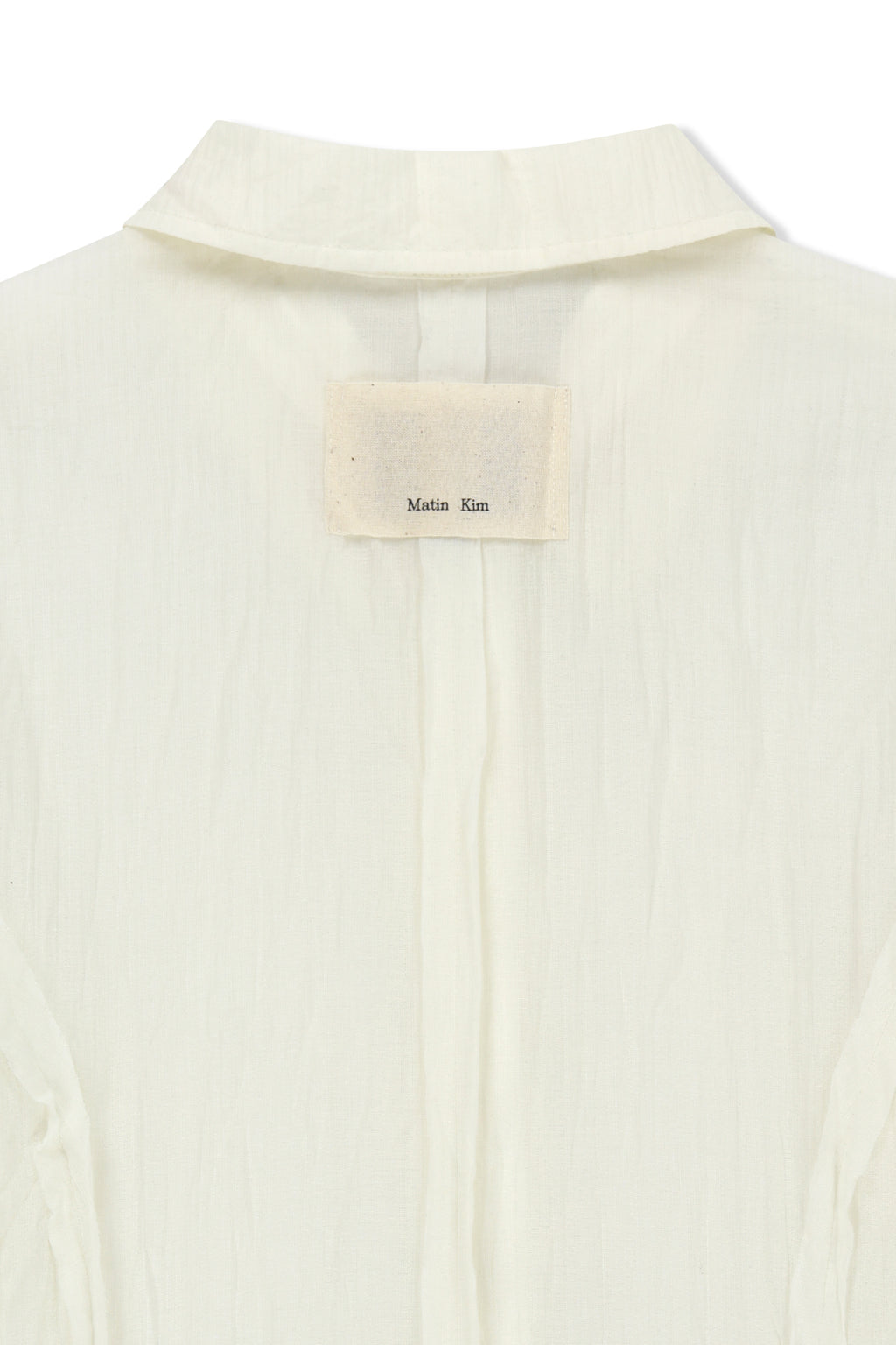 Matin Kim - Raw Edge Crinkle Blouse (Cream) product image 5 | TRAB K-Fashion Australia