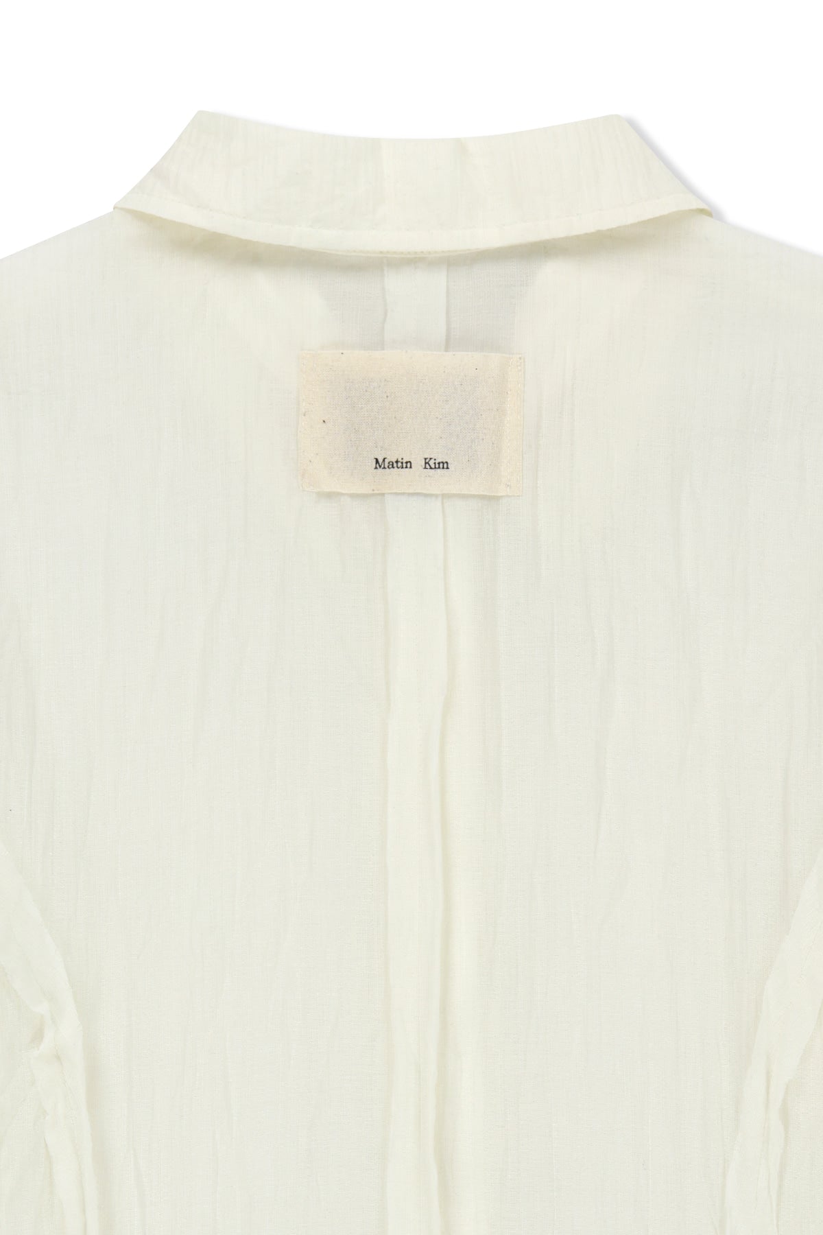 Matin Kim - Raw Edge Crinkle Blouse (Cream) product image 5 | TRAB K-Fashion Australia