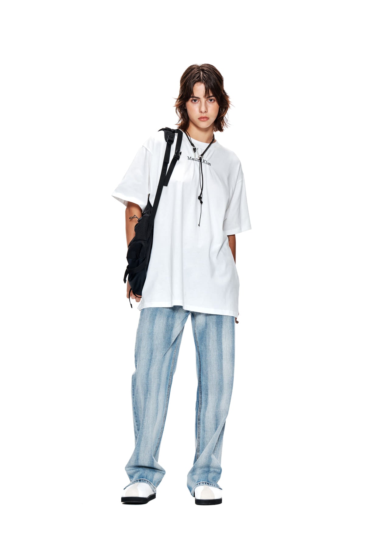 Matin Kim - Matin Logo Shirring Top (White) product image 9 | TRAB K-Fashion Australia