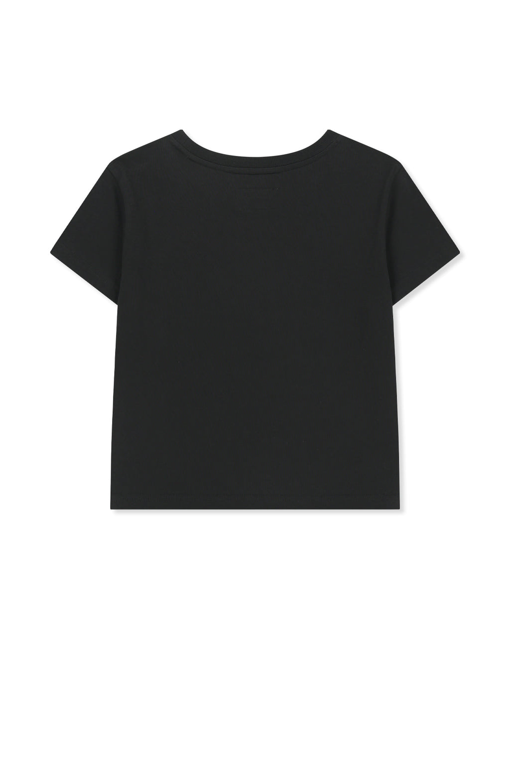 Matin Kim - Matin Kim Arch Logo Crop Top (Black) product image 2 | TRAB K-Fashion Australia