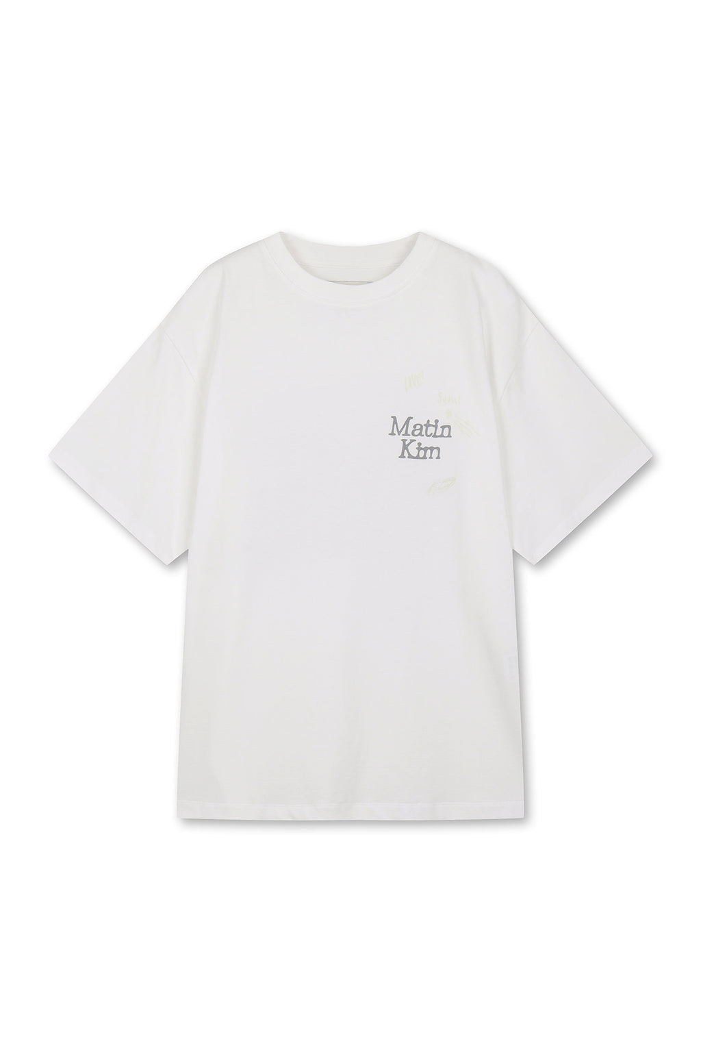Matin Kim - Animal Graffiti Graphic Oversize Top (White) product image 1 | TRAB K-Fashion Australia