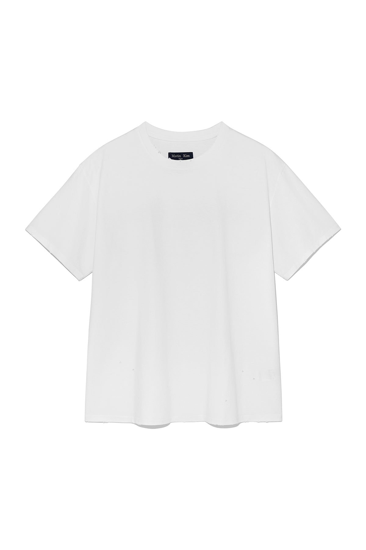 Matin Kim - Vintage Detail Back Logo Top (White) product image 1 | TRAB K-Fashion Australia