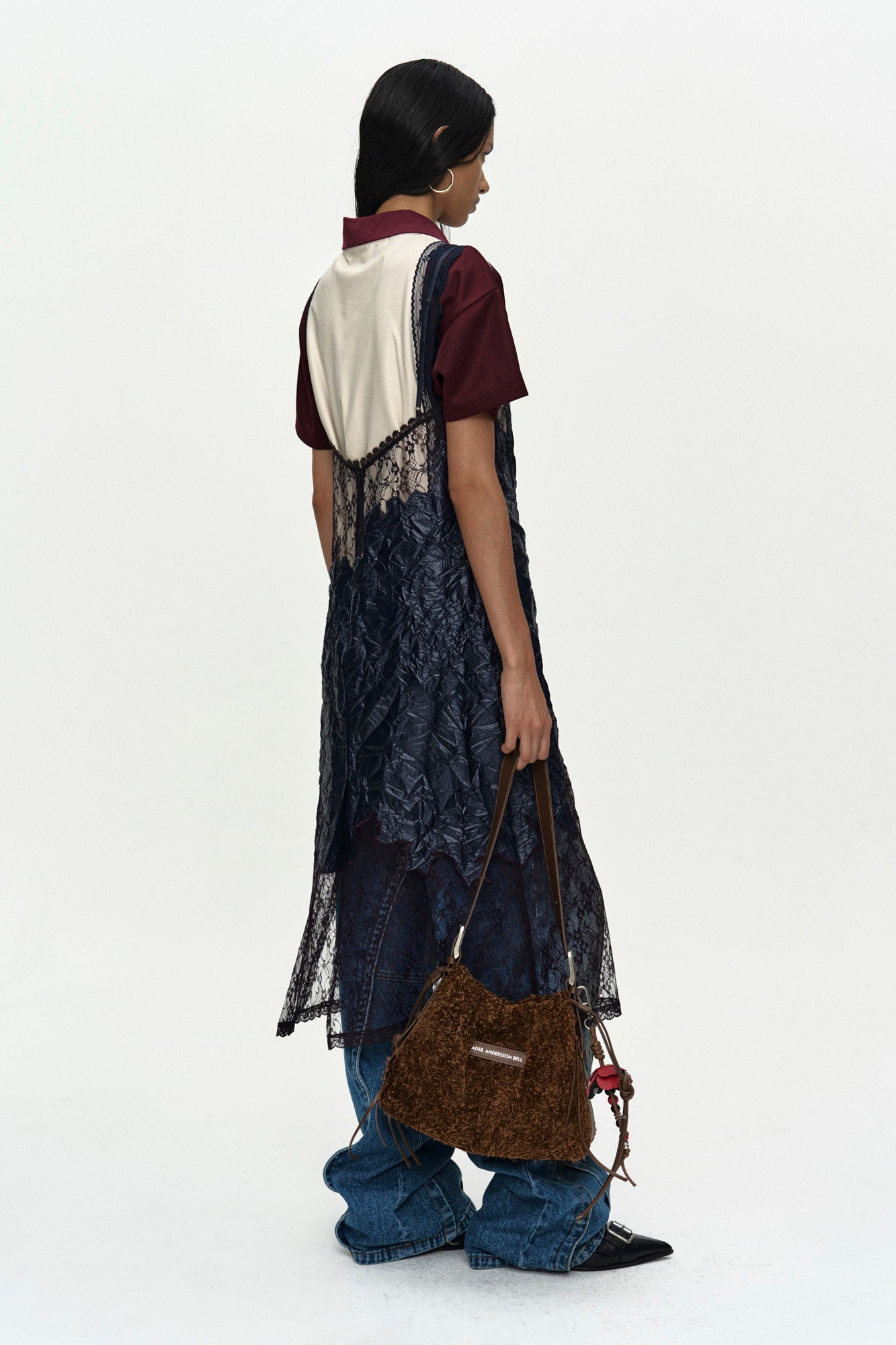 Andersson Bell - Embroidery Lace Dress (Navy) product image 3 | TRAB K-Fashion Australia