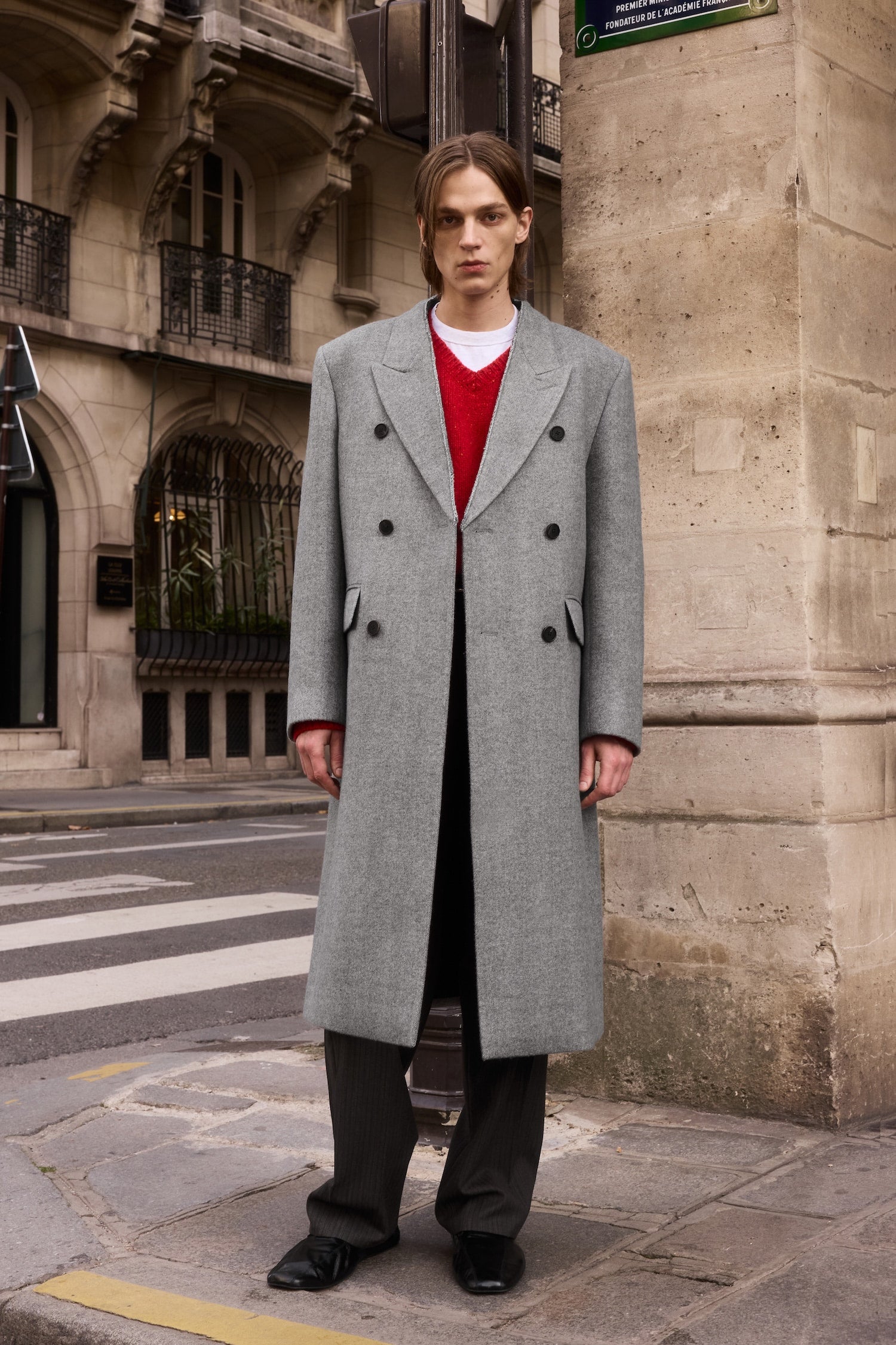 STU - Inverted Double Coat In Light (Grey) product image 6 | TRAB K-Fashion Australia
