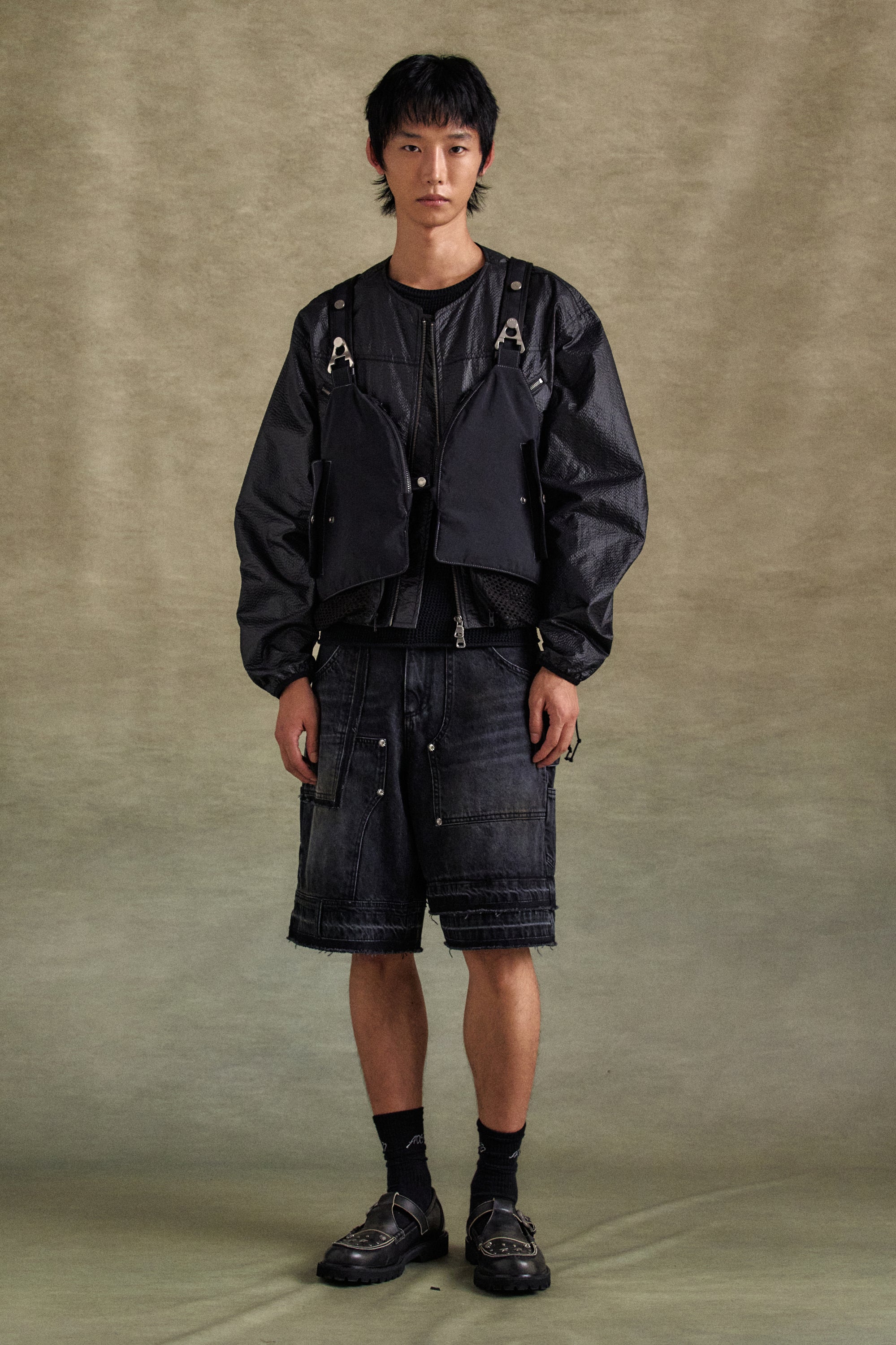 Andersson Bell - Convex Collarless Jacket (Black) product image 8 | TRAB K-Fashion Australia