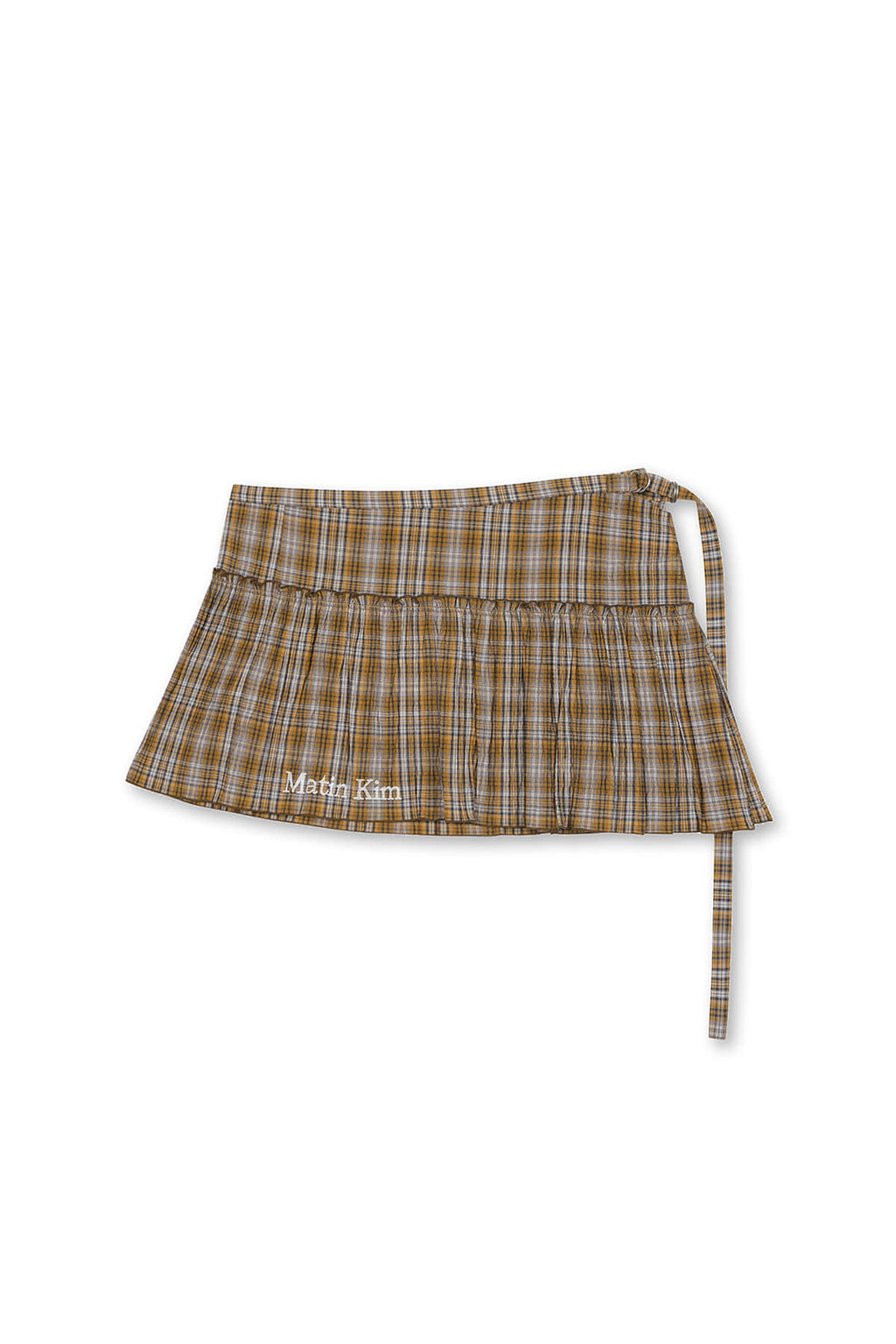 Matin Kim - Check Layered Skirt (Orange) product image 1 | TRAB K-Fashion Australia