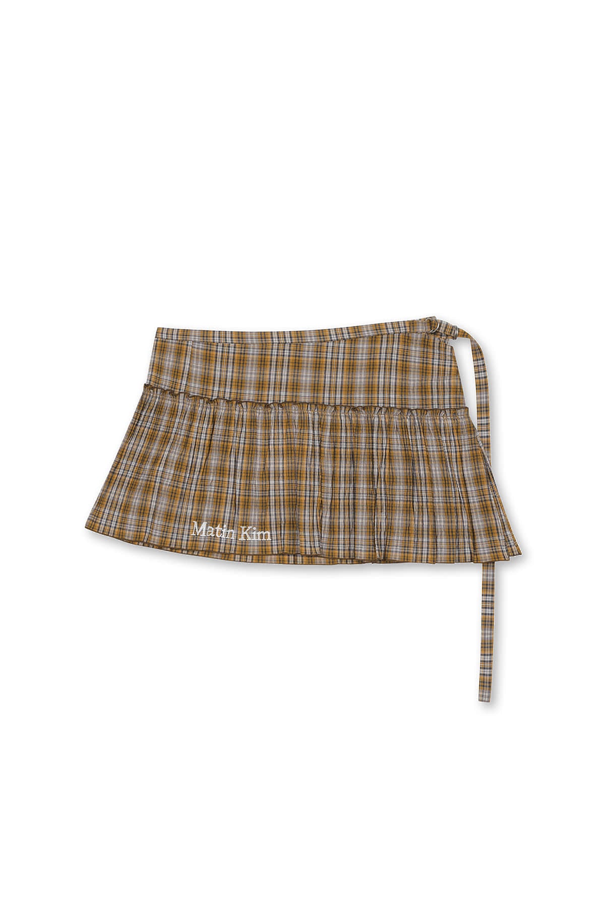 Matin Kim - Check Layered Skirt (Orange) product image 1 | TRAB K-Fashion Australia