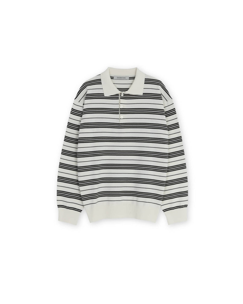 Brownyard - Stripe Knit Pique (Ivory) product image 5 | TRAB K-Fashion Australia