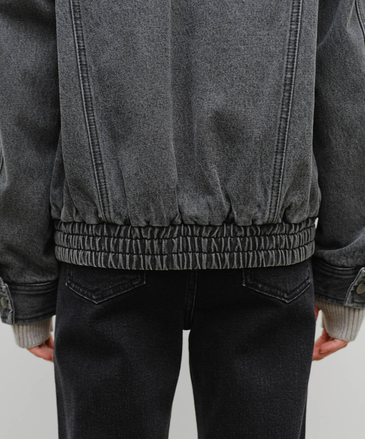 Marithe & Francois Girbaud - Denim Blouson Jacket (Gray) product image 4 | TRAB K-Fashion Australia
