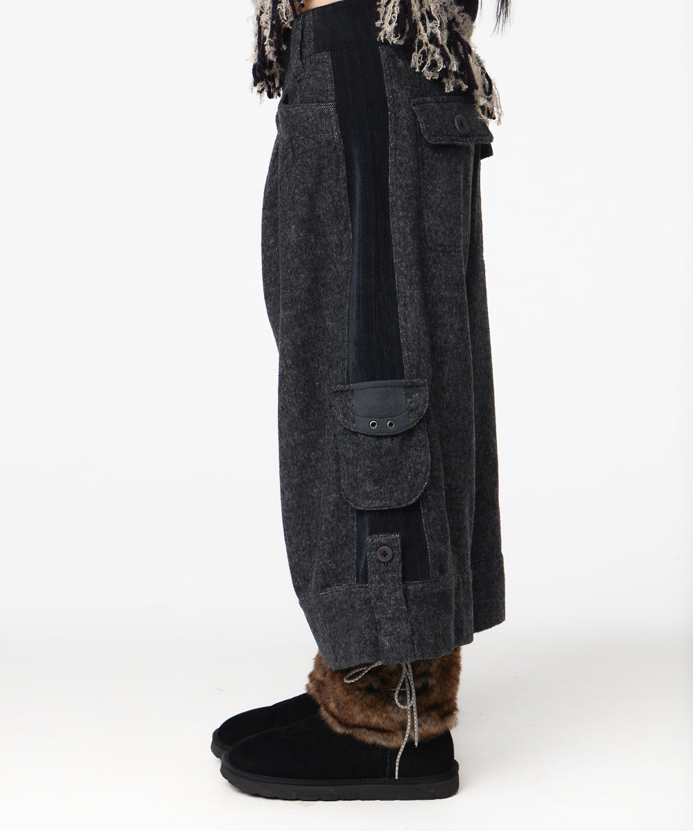 Coyseio - Side Panel Wide Pants (Dark Grey) product image 7 | TRAB K-Fashion Australia