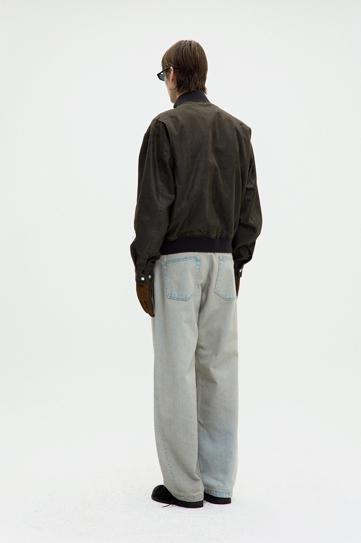 Coor - Washed Soft Feel Deck Hook Bomber Jacket (Washed Brown) product image 4 | TRAB K-Fashion Australia