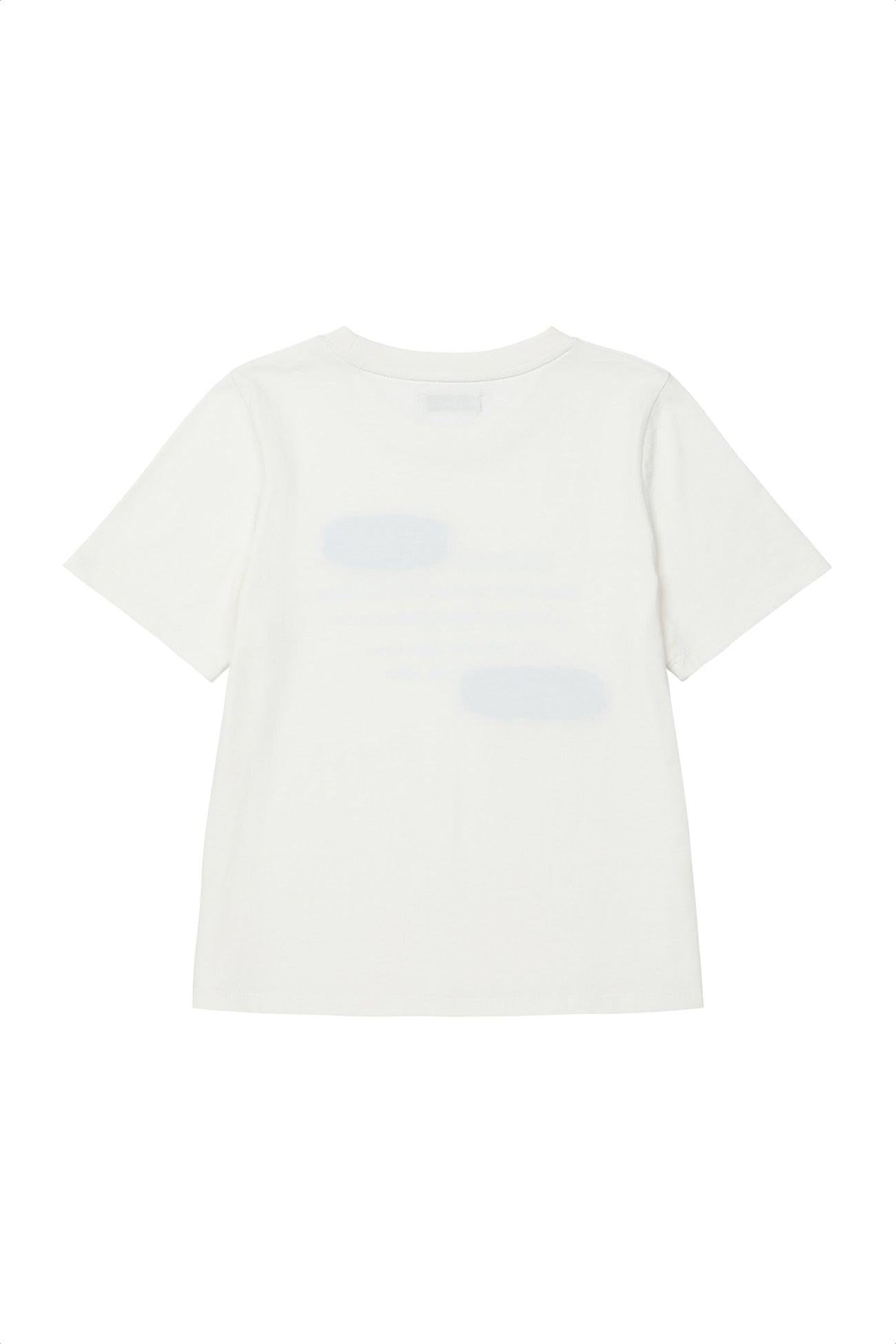 Deinet - Patched Lettering T-Shirt (White) product image 2 | TRAB K-Fashion Australia
