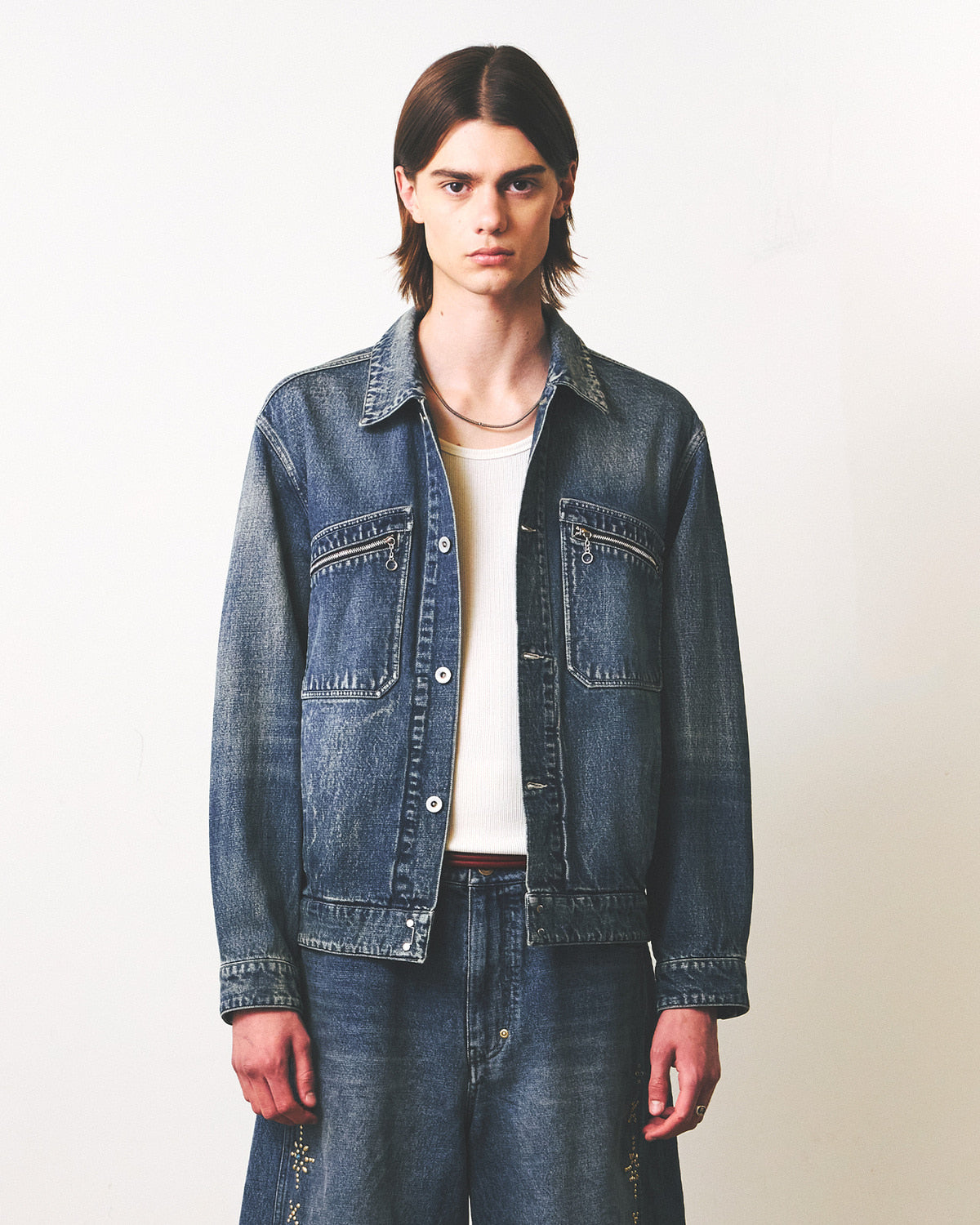 Eastlogue - Workers Blouson Jacket (Vintage Indigo) product image 2 | TRAB K-Fashion Australia