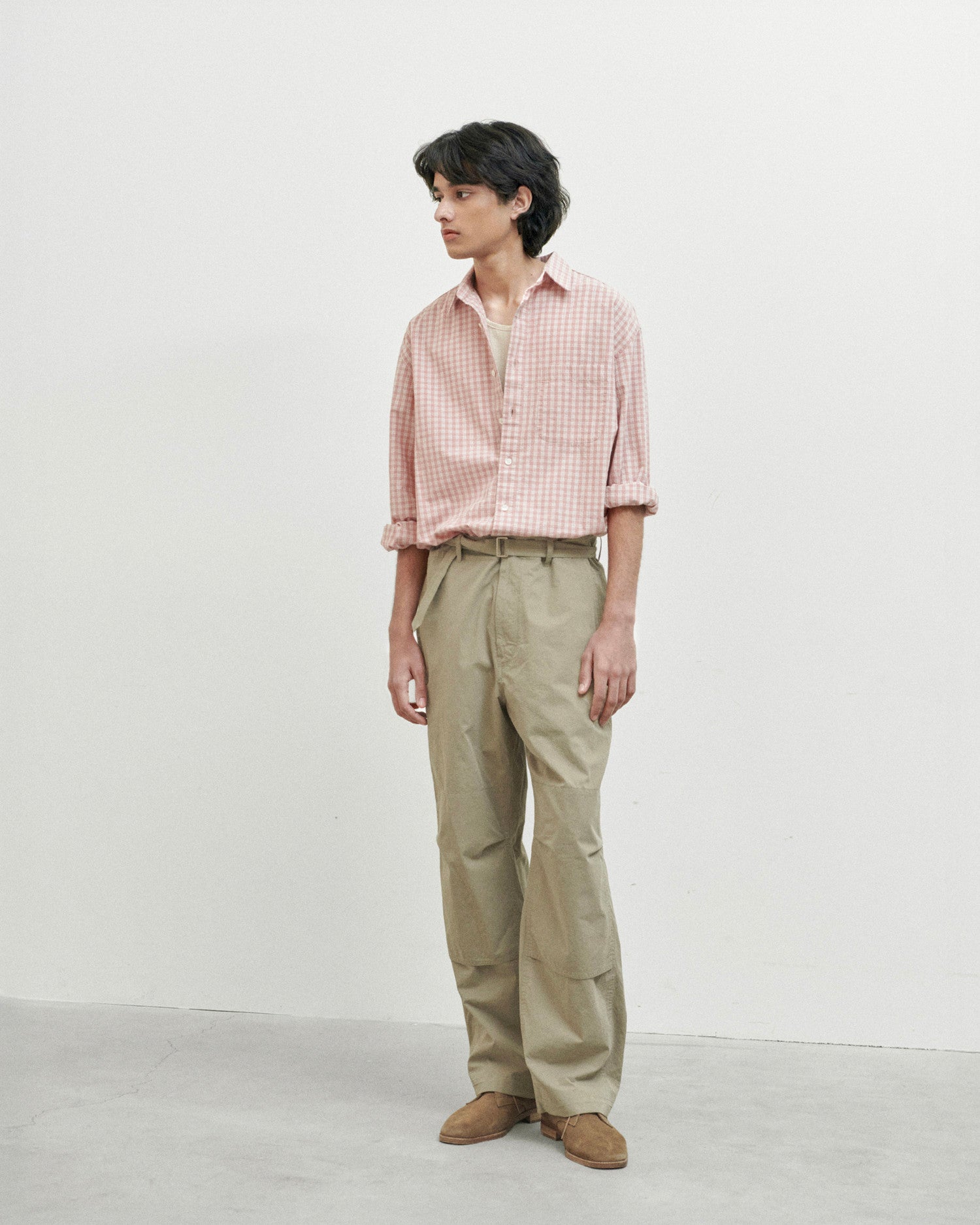 Brownyard - Belted Pants (Dark Beige) product image 1 | TRAB K-Fashion Australia
