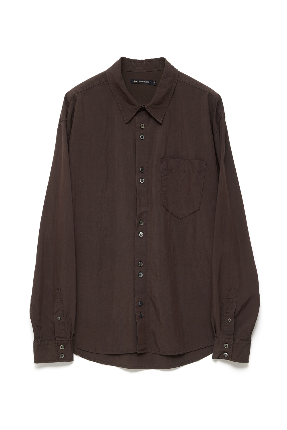 Hatchingroom - Rana Shirt (Over Dyed Brown) product image 1 | TRAB K-Fashion Australia