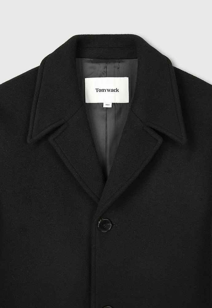 Tonywack - Cashmere Bal Collar Tailored Coat (Black) product image 10 | TRAB K-Fashion Australia