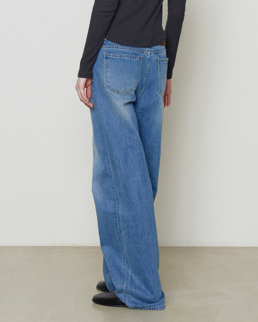 Brownyard - Low Rise Wide Denim (Blue) product image 4 | TRAB K-Fashion Australia