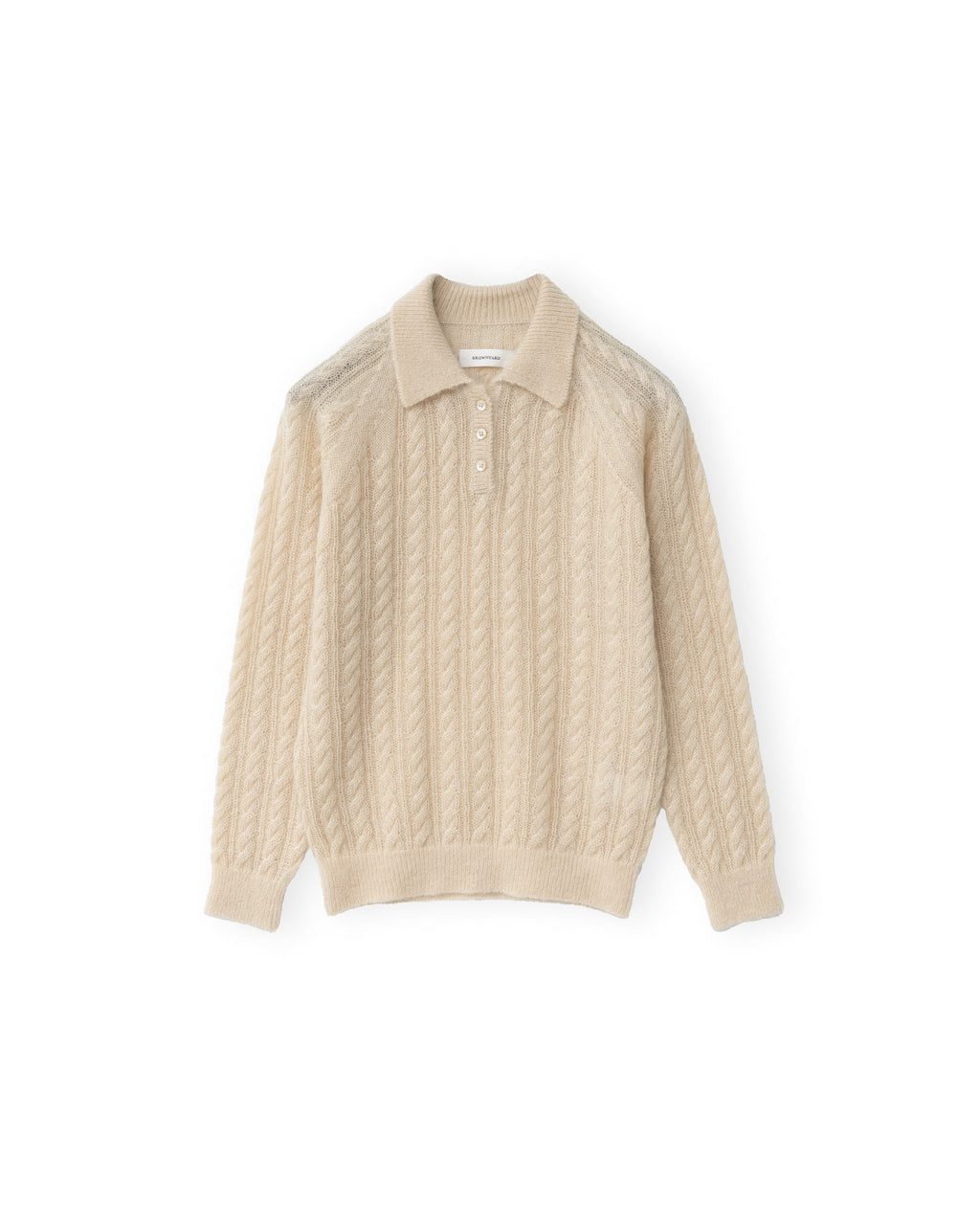 Brownyard - Cable Pique Knit (Beige) product image 3 | TRAB K-Fashion Australia