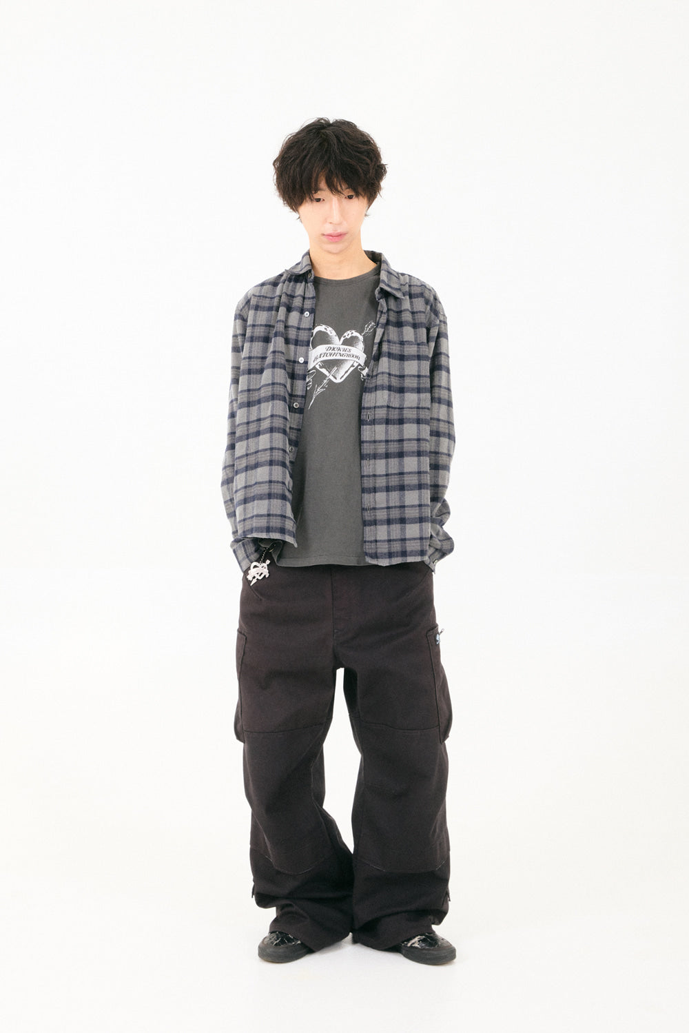 Hatchingroom - Regular Shirt Check (Dusty Grey) product image 6 | TRAB K-Fashion Australia