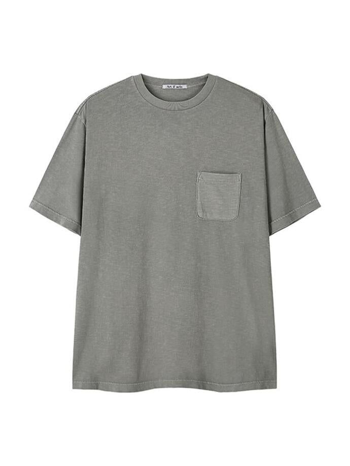 Art if acts - Garment Dyed Slub Pocket T-Shirt (Cliff) product image 6 | TRAB K-Fashion Australia