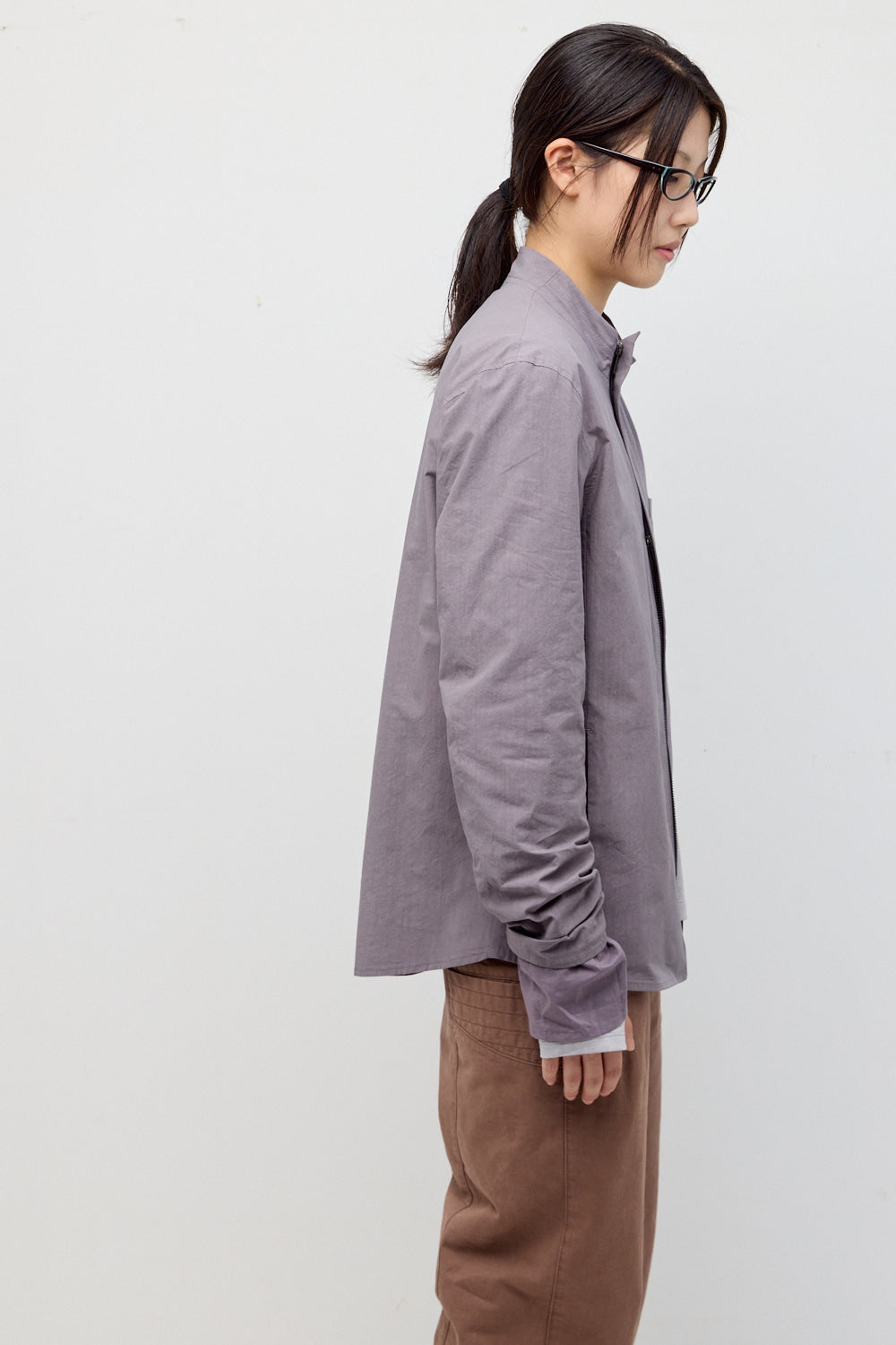 Hatchingroom - Slash Layer Shirket (Purple Grey) product image 7 | TRAB K-Fashion Australia