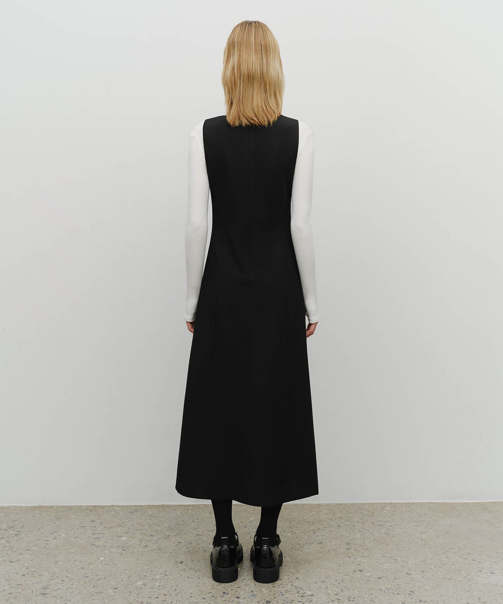 Marithe & Francois Girbaud - Sleeveless Long Dress (Black) product image 3 | TRAB K-Fashion Australia