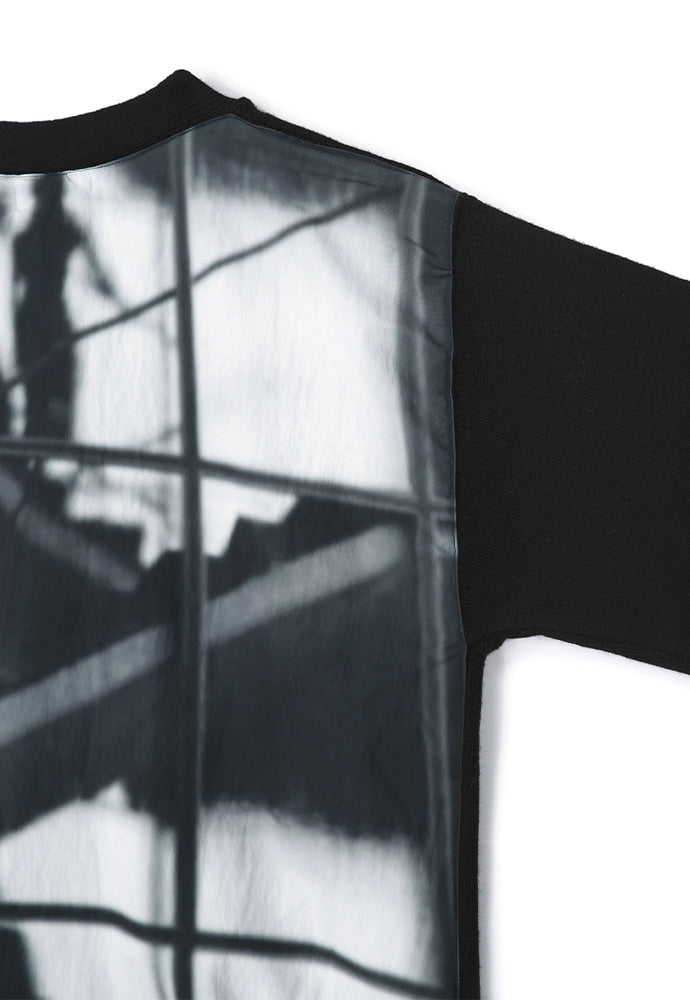 Tonywack - Reflection Patchwork Cardigan (Black) product image 2 | TRAB K-Fashion Australia