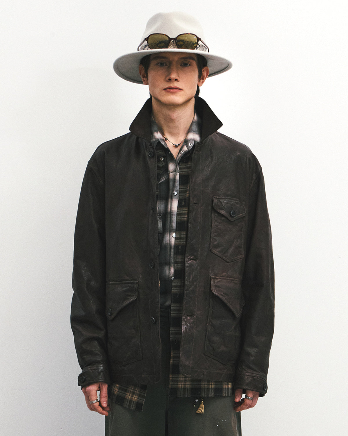 Eastlogue - Trailfinder Leather Jacket (D.brown) product image 2 | TRAB K-Fashion Australia