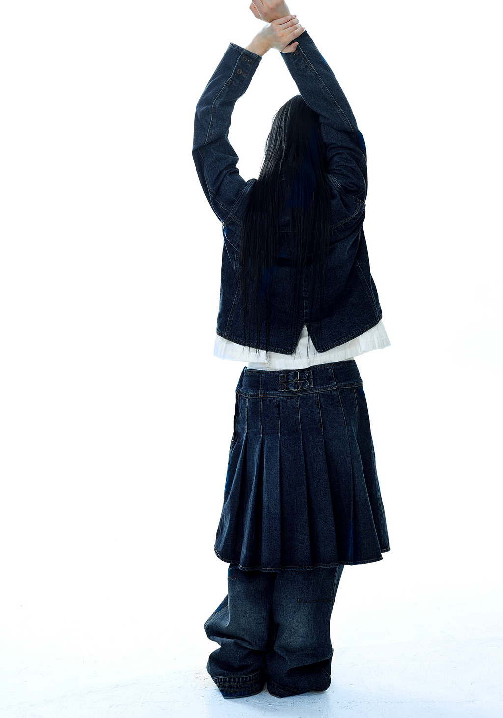 Coyseio - Deep Denim Jacket (Navy) product image 2 | TRAB K-Fashion Australia