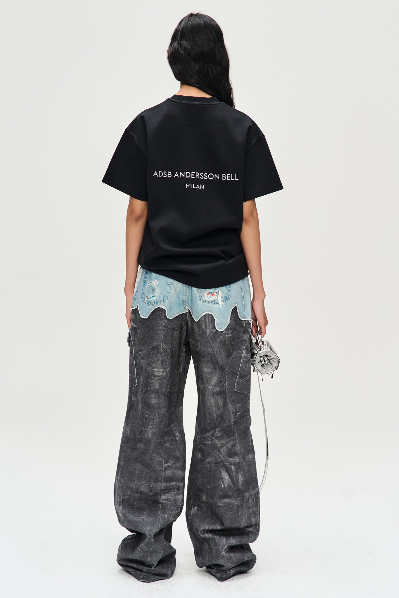 Andersson Bell - Unisex Stool Patch Logo T-Shirts (Black) product image 2 | TRAB K-Fashion Australia