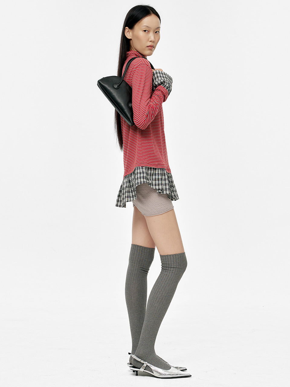Marge Sherwood - Bessette Shoulder (Black Pull-Up) product image 3 | TRAB K-Fashion Australia