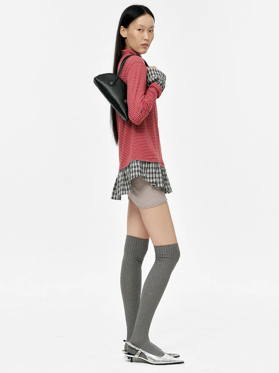 Marge Sherwood - Bessette Shoulder (Black Pull-Up) product image 3 | TRAB K-Fashion Australia