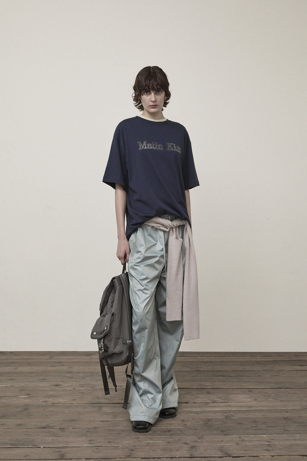 Matin Kim - Vintage Logo Graphic Top (Navy) product image 8 | TRAB K-Fashion Australia