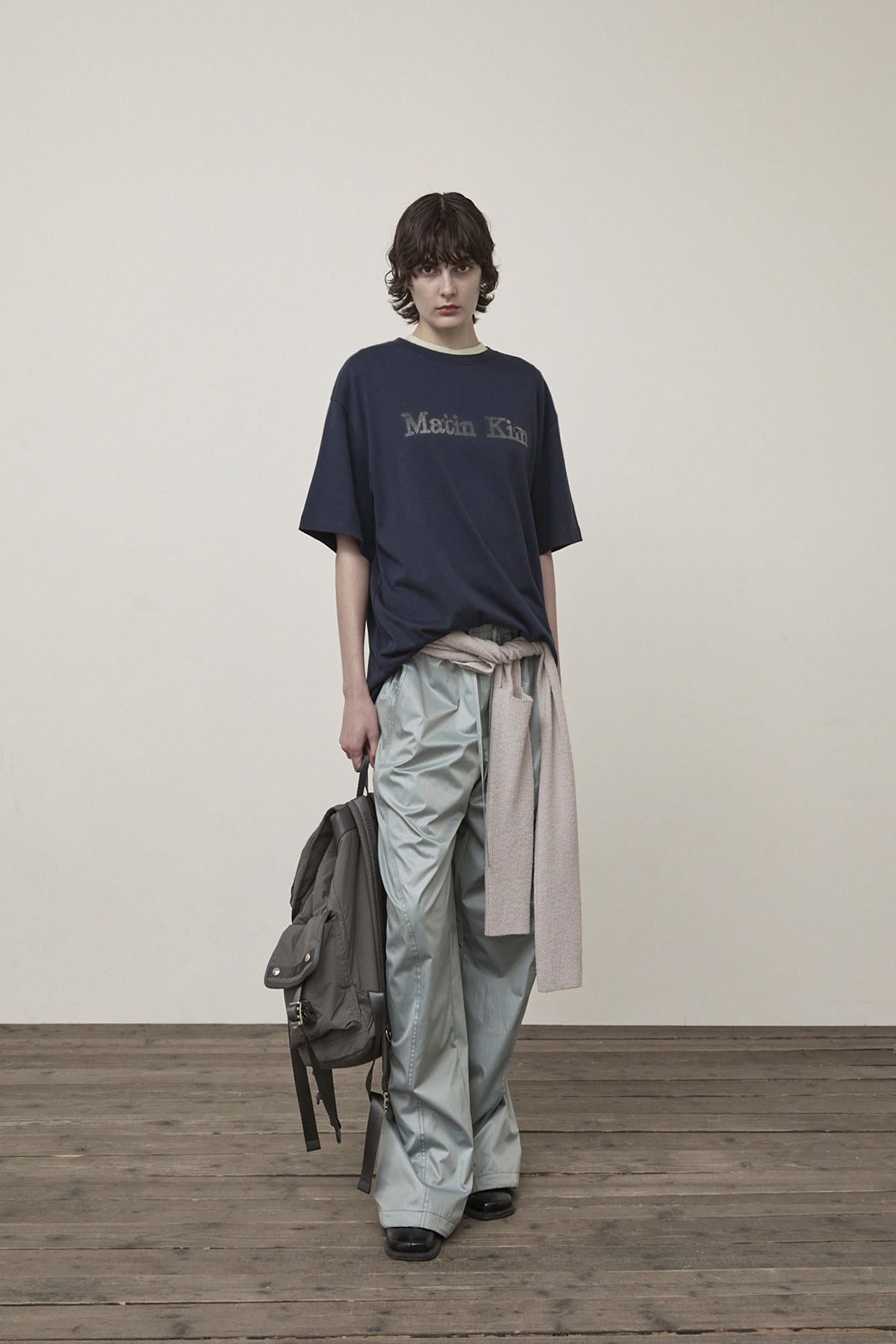 Matin Kim - Vintage Logo Graphic Top (Navy) product image 8 | TRAB K-Fashion Australia