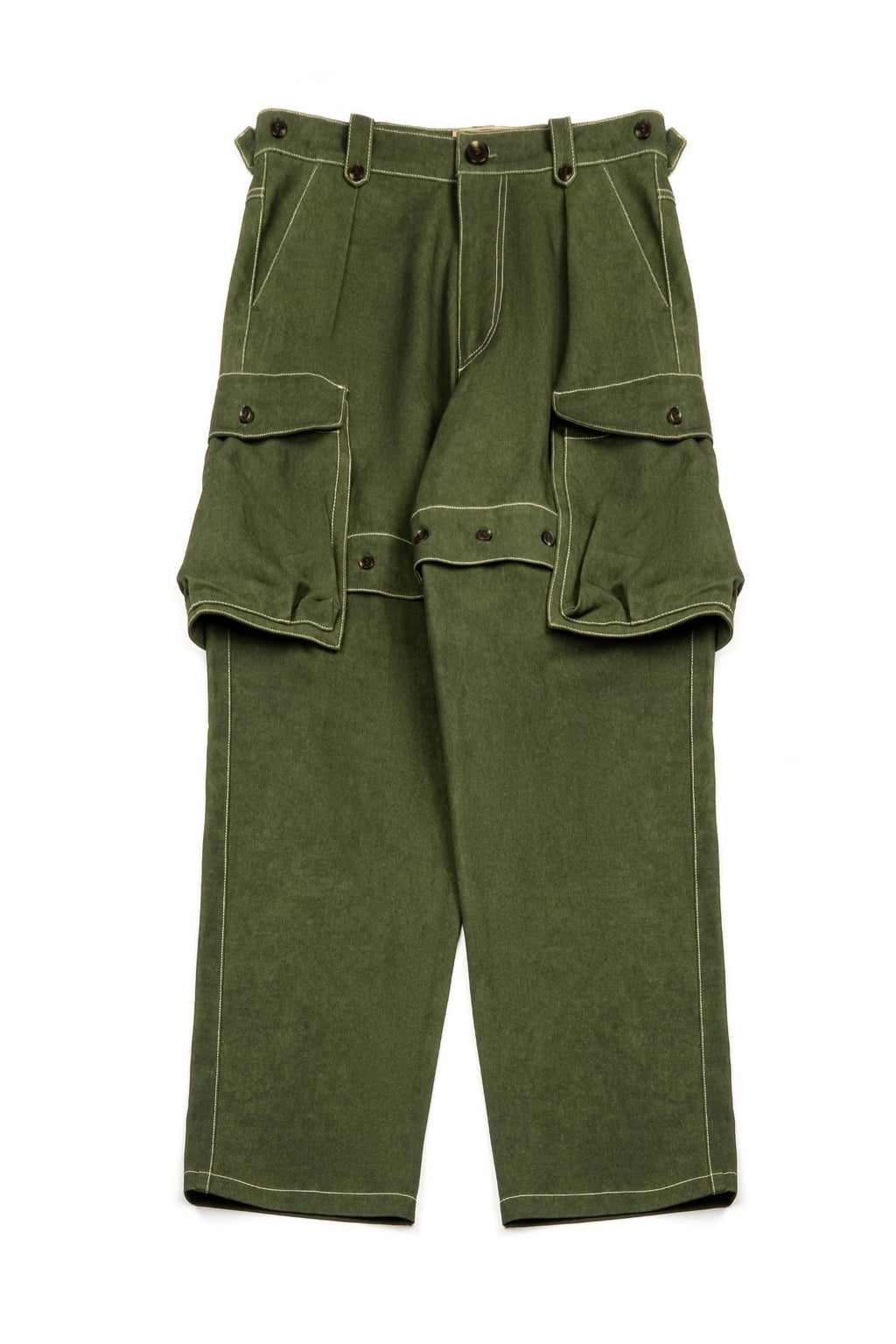 Ioedle - Assembled Cargo Pants With Screws Loosened (Green) product image 2 | TRAB K-Fashion Australia