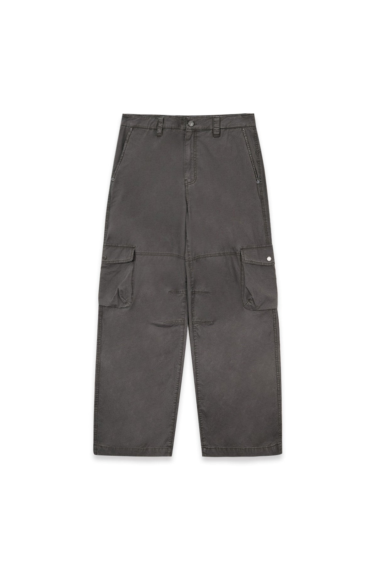 Matin Kim - Washed Wide Cargo Pants (Charcoal) product image 1 | TRAB K-Fashion Australia